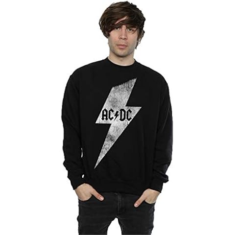 AC/DC Men's Heavyweight Lightning Bolt Sweatshirt Cover