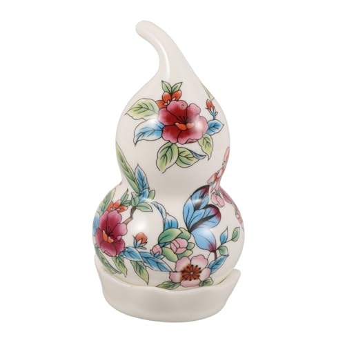 NULYLU Porte-Cure-Dents Céramique Distributeur De Cure-Dents Forme De Gourde Boîte De Rangement pour Bar Et Cuisine Support Pratique Et Décoratif pour Maison