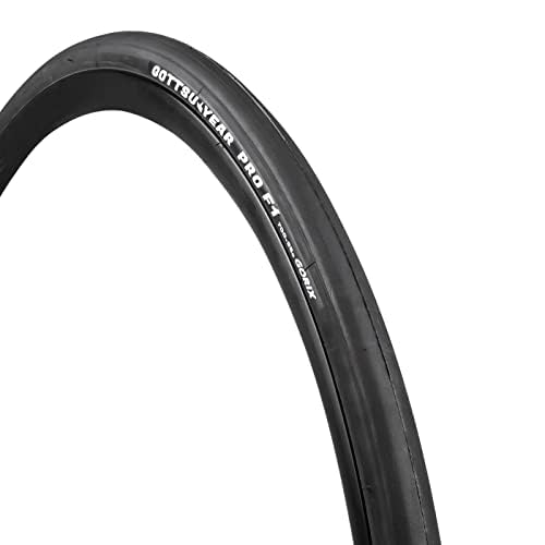 GORIX Camino Bicicleta Punto Clave Resbaloso Neumático 700×25C Ligero Colina Trepar Carrera Largo Conducir(GOTTSU Year Pro F1)