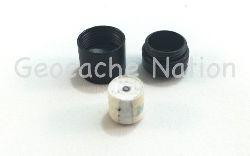 Magnetic Nano Geocache Container Micro Cache - Black: 4 Pack & 4 Paper Rolls Incluced #TOP1