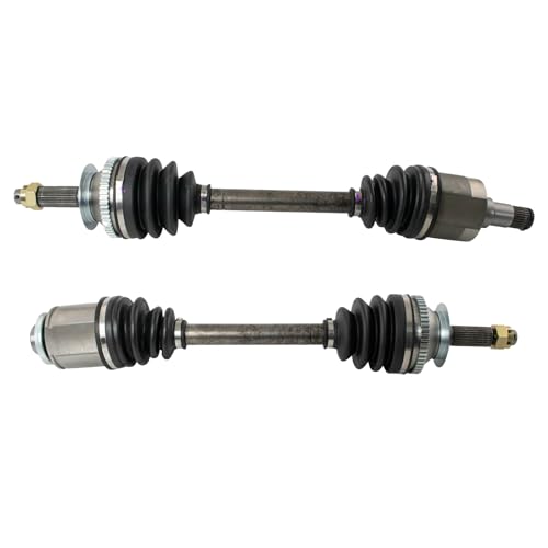 Image of TRQ Front Driver and Passenger Side CV Axle Assembly Set 2 Piece Compatible with 2003-2006 Hyundai Santa Fe V6 3.5L FWD