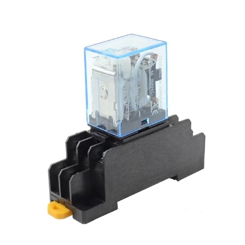 Relé de coche y automatismo HH52P-L de 8 pines con zócalo PYF08A 24VDC 2