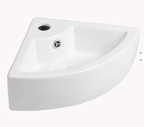 Lavabo d'angle mural idéal pour aménager un studio moderne