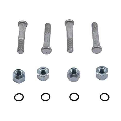 All Balls Racing 85-1064 Wheel Stud and Nut Kit Compatible with/Replacement For Suzuki LT-A 400 Eiger 2WD 2002-2007, LT-A 400 F Eiger 4WD 2002-2007, LT-A 400 King Quad 2WD 2008-2009