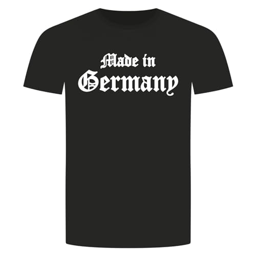Made In Germany T-Shirt - Deutschland Demonstration Rechts Links Anti Schwarz M