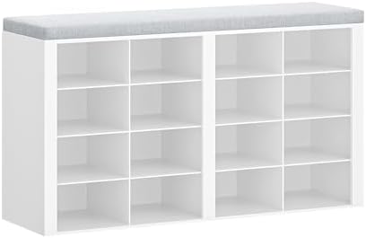 Hzuaneri Banco Zapatero, Mueble Zapatero con Acolchado, 16 Compar...