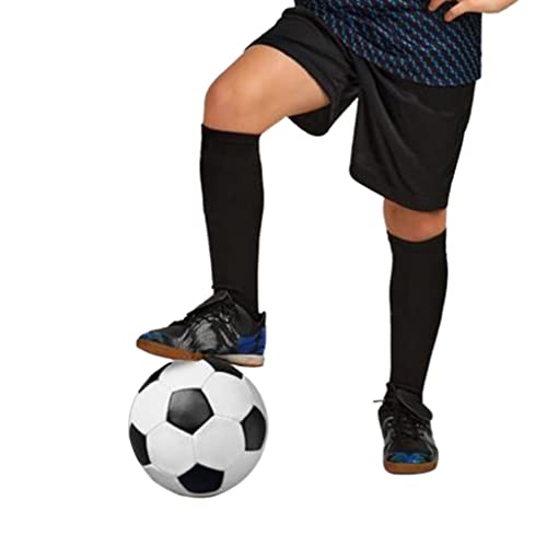 01 Par de Meião De Futebol Preto Infantil Juvenil Bebê Em Algodão Apollo (28 ao 34)
