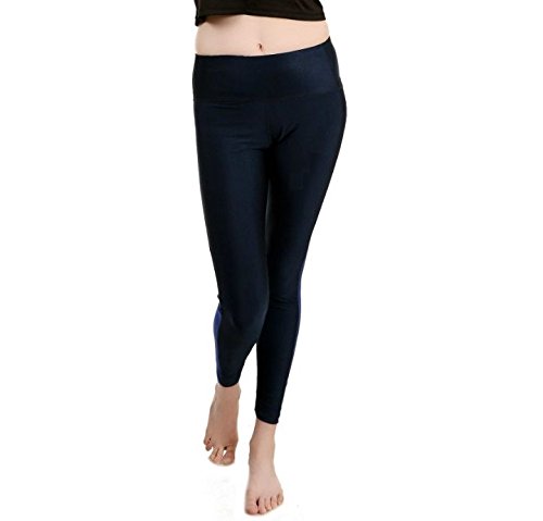 Image of Yoga Track Pant (Nylon Spandex) (NAVY BLUE, MEDIUM)