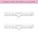 alisikee 2Pcs Adjustable Lace Heart-Shaped Thigh Garter, Elastic Leg Garters for Women, White