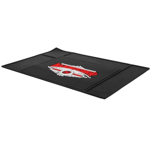 Alfombrilla antideslizante Healeved negra, el cojín de peluquería ideal para salón y hogar