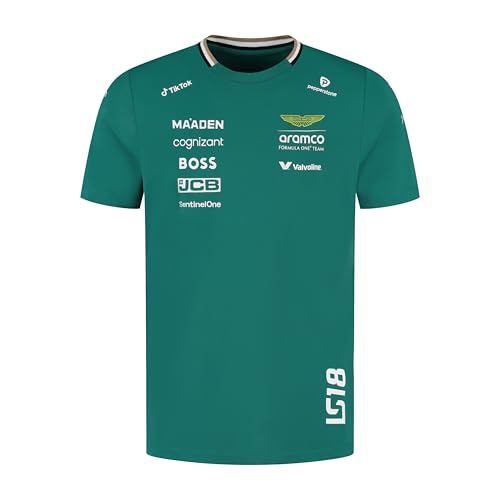 Aston Martin F1 2025 Lance Stroll Team Tshirt for Men Green