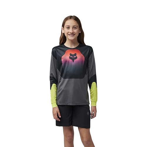 Maillot Ciclismo Manga Larga Fox Junior Ranger Revise Negro/Rosa YM
