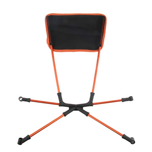 YIJU Cadeira Dobrável de Lua de Acampamento para Pesca Ao Ar Livre Almofada de Assento - Laranja