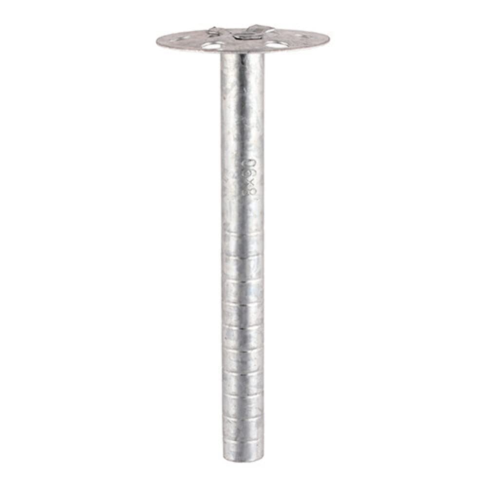 Fijaciones aislantes metal 8,0 x 250 TimCo plata para anclaje de aislamiento exterior en muros