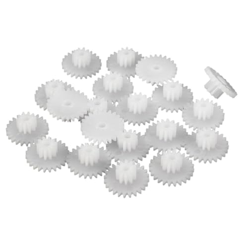 Shaft Pinion 20pcs 24102B Plastic Double Layer Gear 10 Teeth 24 Teeth Reduction Gear 2mm Inner Hole 5.7x13mm DIY Toy Pinion Motor Transmission