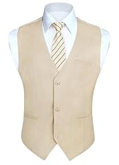 A-07 Suit Vest Khaki Beige