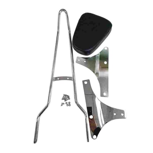 Coussin dossier finition chrome et noir pour moto Springer custom - 7