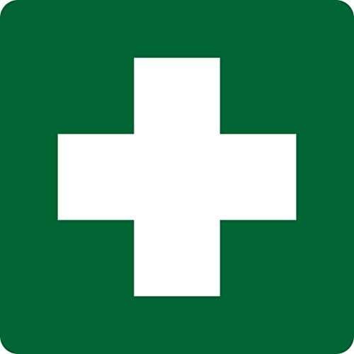 StickerTalk First Aid Vinyl Sticker, 5 inches by 5 inches