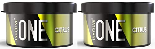 Image of Involve Your Senses One Citrus Car Perfume,Strong Fiber Air Freshener to Freshen'up Your Car -IONE02- 40g x Pack of 2