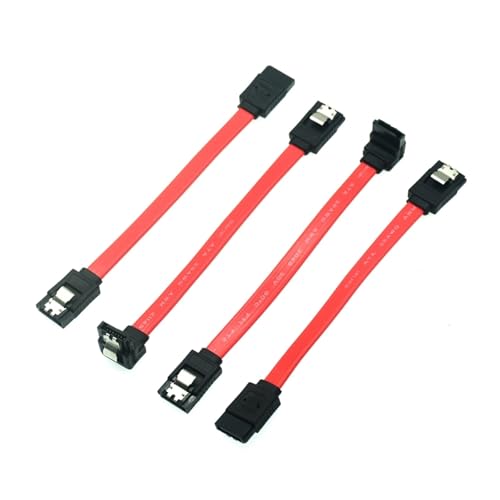 Cable corto SATA rojo 10 cm para HDD SSD DVD-ROM miniatura 2