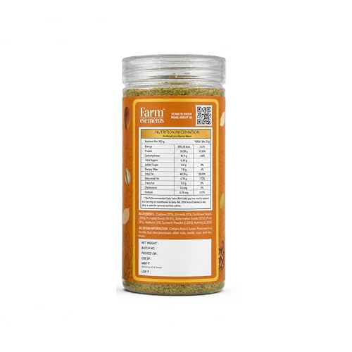 Image of Farm Elements Dry Fruits, Nuts & Seeds Powder | 200g | 100% Natural | No Added Sugar | No Preservatives | Dry Fruit Powder |