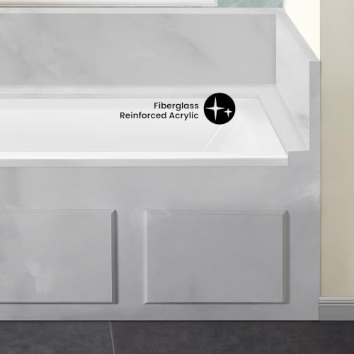 Image of Swiss Madison Voltaire 60 inch x 32 inch Left-Hand Drain Alcove Bathtub