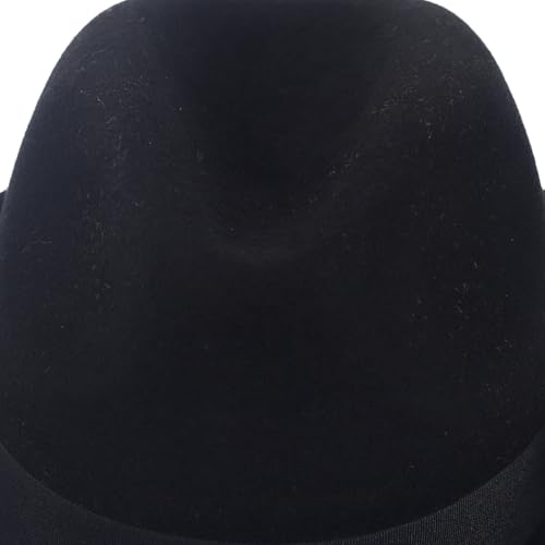 Image of FORBUSITE Wool Felt Wide Brim Fedora Hats for Women Men