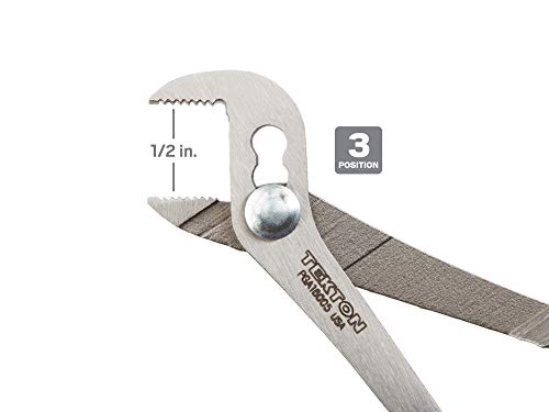 TEKTON 5 Inch Angle Nose Slip Joint Pliers (1/2 in. Jaw) | PGA16005 | Made in USA thumbnail 3