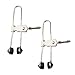 Shophubio Rubber Head Lever Action Grid Clamps Set Of 2 For Drop Ceiling Installation With Steel