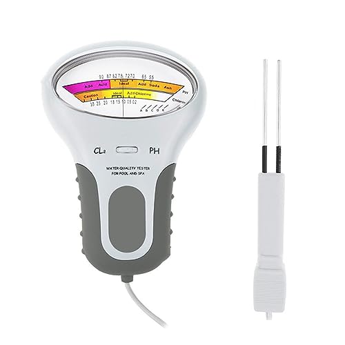 Digital Water Tester, PH/CL2 Chlorine Tester Water Quality Level Meter for Swimming Pool Spa Hot Tubs