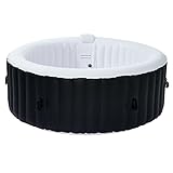 INSTALLAZIONE E TRASPORTO FACILI: la nostra vasca idromassaggio portatile è facile da configurare grazie alle chiare istruzioni; la pompa dell'aria elettrica in dotazione lo gonfia in meno di 8 minuti; e le comode maniglie laterali lo rendono un gioco da ragazzi da trasportare una volta gonfiato