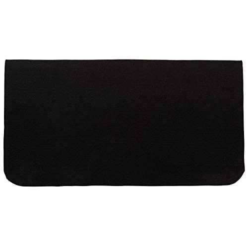 Tapis de selle Weaver Leather en feutre de laine haut de gamme noir
