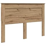 vidaXL Cabecero Roble Artesanal 150 cm Madera contrachapada, Mejora tu habitación