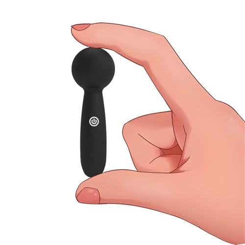 Mini Wand Vibrator Sex Toys for Women Dildo Vibrator Clitoral Stimulator with 10 Powerful Vibration Modes Bullet Vibabrator for Women Sex Toyscouples for Couples Discreet Travel Adult Toys(Black)