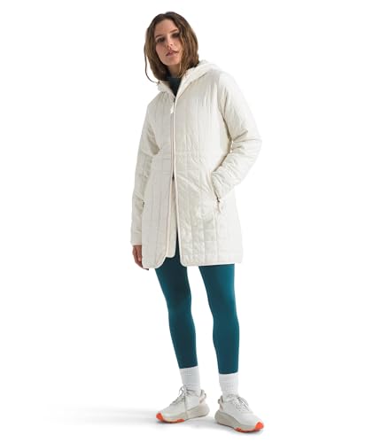 The North Face Women's Junction Insulated Parka | Winter Jacket Packed with Insulation, Water Repellent Finish & Secure Zip Hand Pockets, White Dune, Large