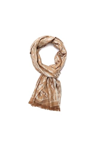 Michael Kors womens Mk Charm Colorblocked Lws Scarf, Stylish Fashion Accessory for Cold Weather4