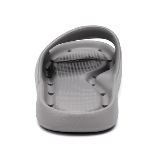 Image of Arch Support Shower Shoes for Women and Men Quick Drying with Drain Holes Slide Sandals Soft Cushioned Anti-Slip Pool Slides Comfort Bathroom Shower Slides