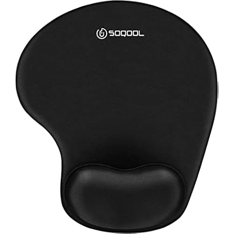 Soqool Mauspad mit Gelkissen, Waschbar Mousepad Ergonomisches Mausmatte Cover