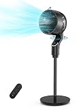 Pedestal Fan for Bedroom,VCK 42“ Standing Floor Fan with 360° Oscillating Air Circulator,32 Speeds,4