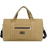 Beavorty Große Canvas Reisetasche Sporttasche mit Großer Kapazität Faltbar und Tragbar Herren Weekender für Yoga und Wochenendausflug