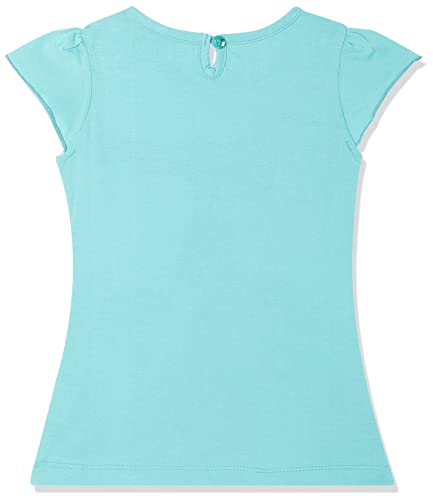 Image of Cotton a-line Knee-Length Girls' Dresses & Jumpsuits (ESOS40069LTGFR SEA Green 01-02YRS 1 2 Years)