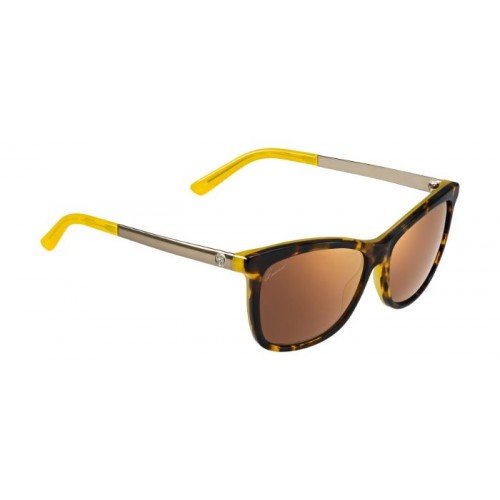Gucci Damen GG3675/S GYC/LC Outlet-Sonnenbrillen Plastik Havanna