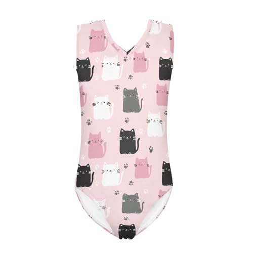 Image of Mumeson Girls One Piece Swimsuits Lightweight V-Neck Swimwear Bathing Suits for Little Girls 3-14 Years