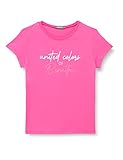 T-Shirt aus Jersey, mit kurzen Ärmeln, mit Aufdruck mit Glitzer-Logo