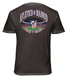 Club Atletico de Madrid Premium Soft Wash Cotton T-Shirt (US, Alpha, X-Large, Regular, Regular, Graphite)