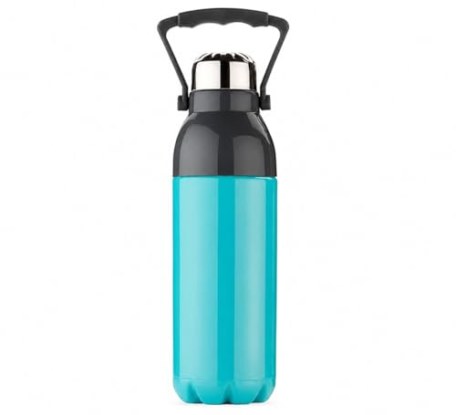 Image of Large Water Bottle with Handle Leak Proof Cap Reusable Plastic Drinking Bottle for Gym Sports Travel Office School Home in Assorted Colors 2000ml