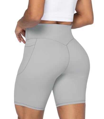 Image of Sunzel Women's Biker Shorts in High Waist Tummy Control with Deep Pockets | 3, 5 Or 8-Inch Inseam, High Waisted, No Front Seam, Side Pockets, Buttery Soft, Compression Fit, Squat Proof, Tummy Control