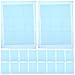 Ipetboom 100pcs Bird Cage Liners Pre-Cut Non-Woven Fabric Bedding for Parakeets Absorbent Mat for Bird Cages Urine Pads