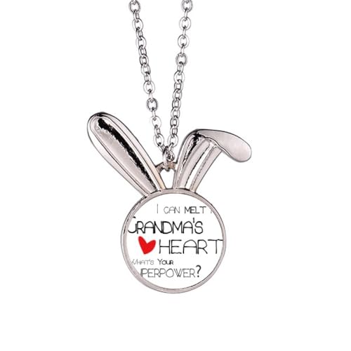 Collier Nana pendentif message d'amour pour faire fondre le cœur de grand-mère