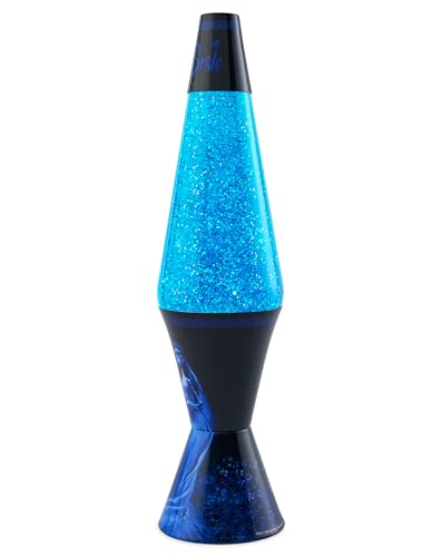 Image of Spencer Gifts Lava Lamp - 17 inch Corpse Bride - The Original Motion Lamp - Blue Glitter Wax and Blue Liquid with Corpse Bride Image Printed Base Exclusive
